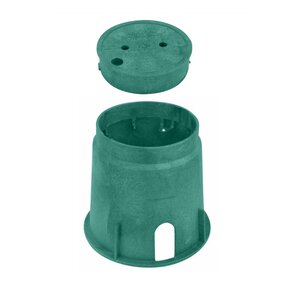 AEP Valve Box 910L Series Round Green 10 in. w/ Water Marking