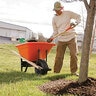 AML Wheelbarrow Poly Tray Wood Handle 6 cu. ft.