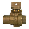 Curb Stop And Waste Top Thread Valve Lead Free 1 in.