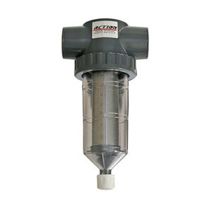 Action Machining Filter In-Line/TEE 1 in. FIPT Plastic Clear 32 Mesh with Stainless Steel Screen