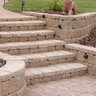 Air Vol Allan Block Europa Palermo Block Sandstone Blend 8 in. x 9 in. (100/pallet)