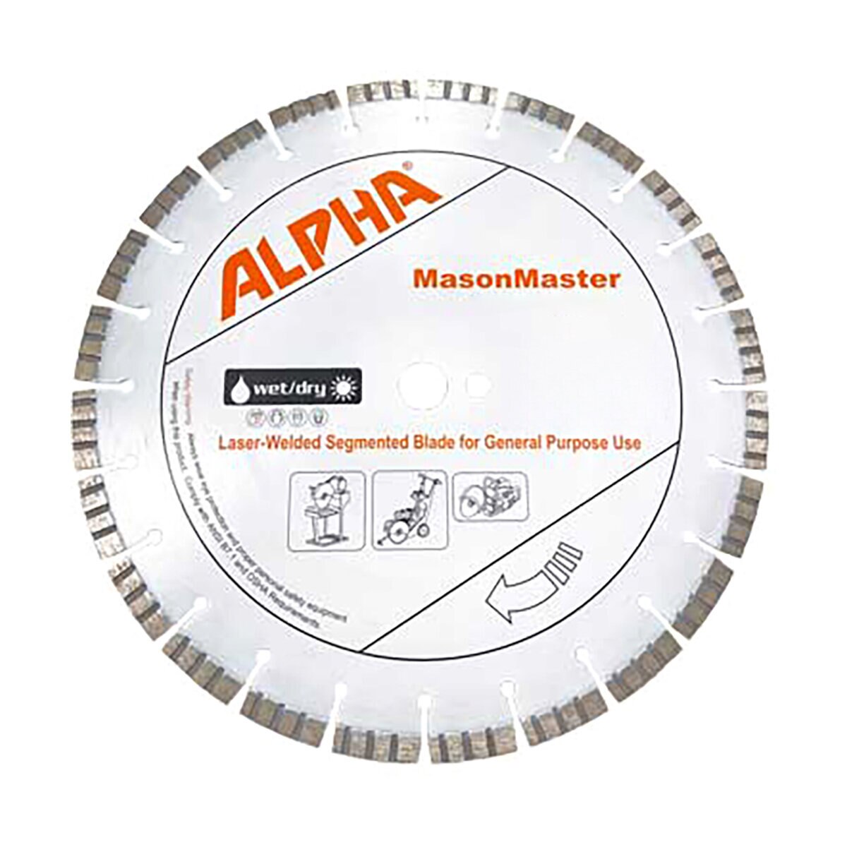 Alpha Mason Master 12 in. General Purpose Blade | SiteOne US