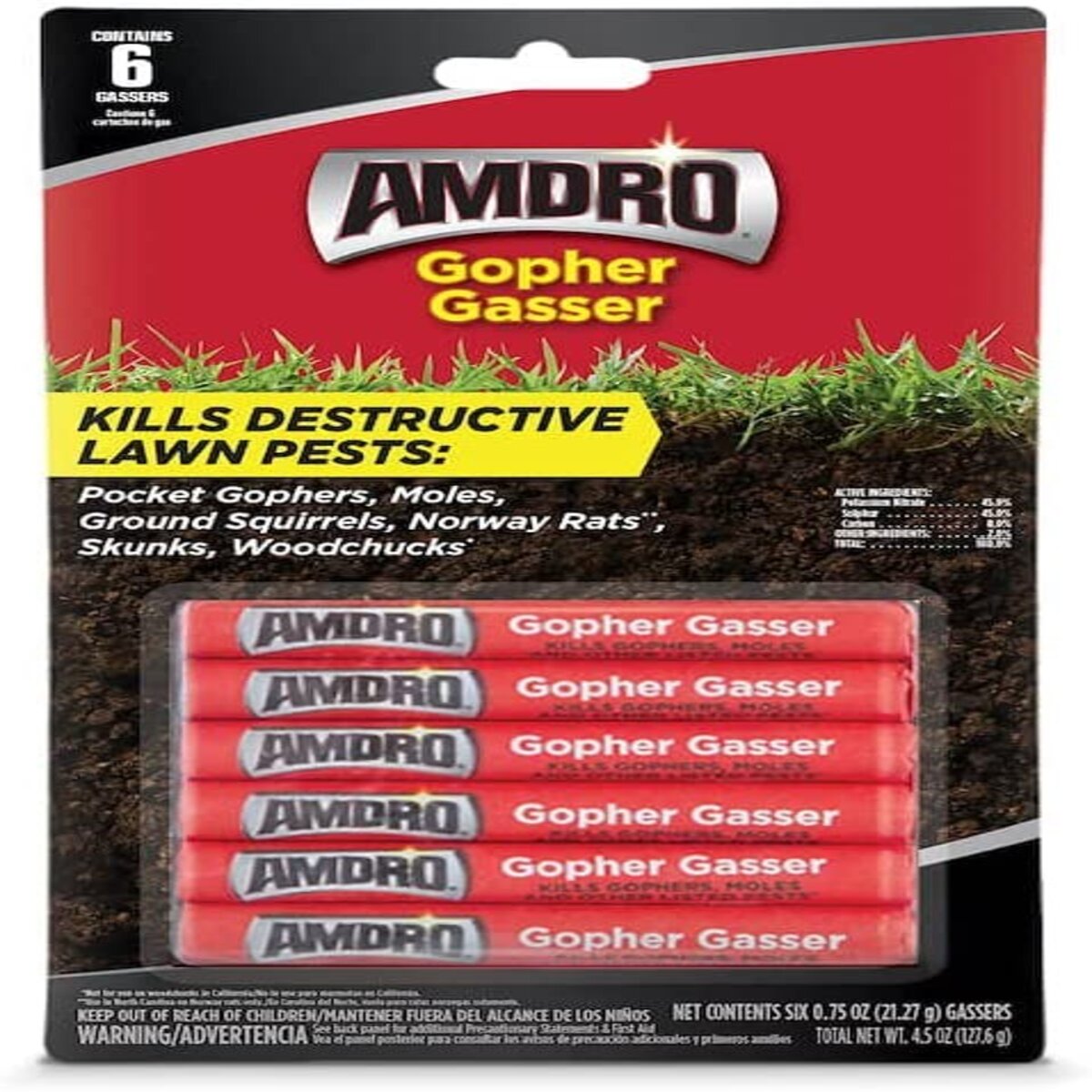Amdro Gopher Gasser Rodenticide 6 Count Package | SiteOne US