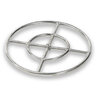 Double Fire Ring Round Stainless Steel 18 in.