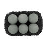 American Fire Glass Lite Stone Balls 4 in. Cape Gray Uniformed Set (6 pc./set) 12 in. x 8 in.