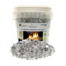 American Fire Glass Starfire Reflective 1/2 in. 25 lb. Bucket