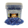 American Fire Glass Cobalt Reflective 1/2 in. 25 lb. Bucket