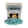 Fire Glass Azuria Reflective 1/2 in. 25 lb. Bucket
