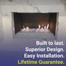 12 in. x 6 in. H-Style Stainless Steel Fireplace Burner