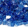 Fire Glass Cobalt Blue Reflective 1/4 in. 10 lbs.
