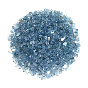 Fire Glass Pacific Blue Reflective 1/4 in. 10 lbs.