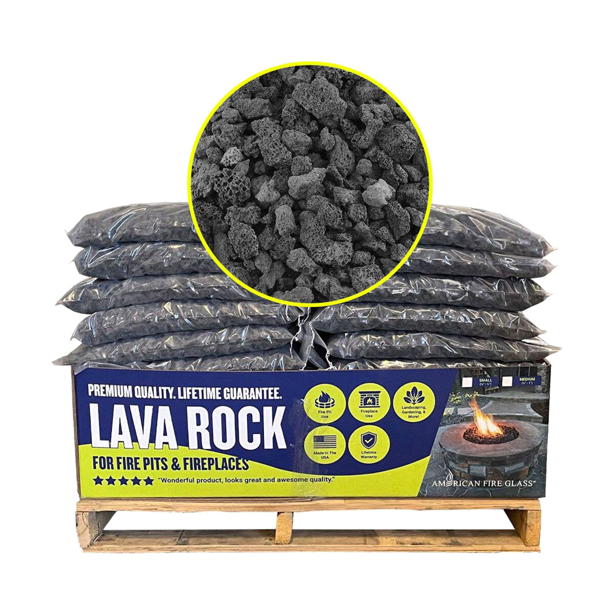 Bagged Lava Rock Black 1/2 - 1 in. (20 lb. Bag) | SiteOne US