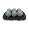 American Fire Glass Lite Stone Balls 4 in. Cape Gray Uniformed Set (6 pc./set) 12 in. x 8 in.