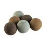 American Fire Glass Lite Stone Balls 4 in. Natural Uniformed Set (6 pc./set) 12 in. x 8 in.