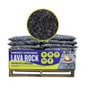 Bagged American Fire Lava Rock Small Black 1/8 in. - 1/2 in. 20 lb. (100 bags/pallet)