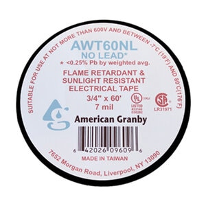 American Granby Electrical Tape 7 Mil 2 in. X 60 ft.