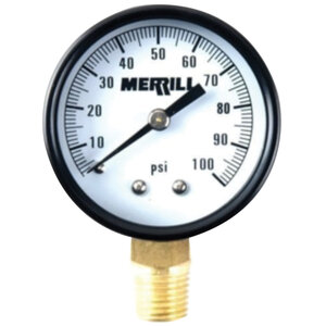 American Granby Pressure Gauge Plastic 1/4 in. Lower MIP 0-100 PSI