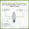 American Lighting LED C9 Dimmable E17 Base Faceted Pure White