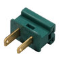 SPT-1 MALE PLUG, BAG OF 25, GREEN, WITH SLIDE ON BACKS