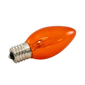 American Lighting Incandescnt C9 Transparent Lens 7W Red