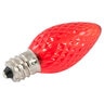 American Lighting LED C7 Dimmable E12 Base Faceted Red