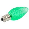 American Lighting LED C7 Dimmable E12 Base Faceted Green