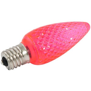 American Lighting LED C9 Dimmable E17 Base Faceted Pink