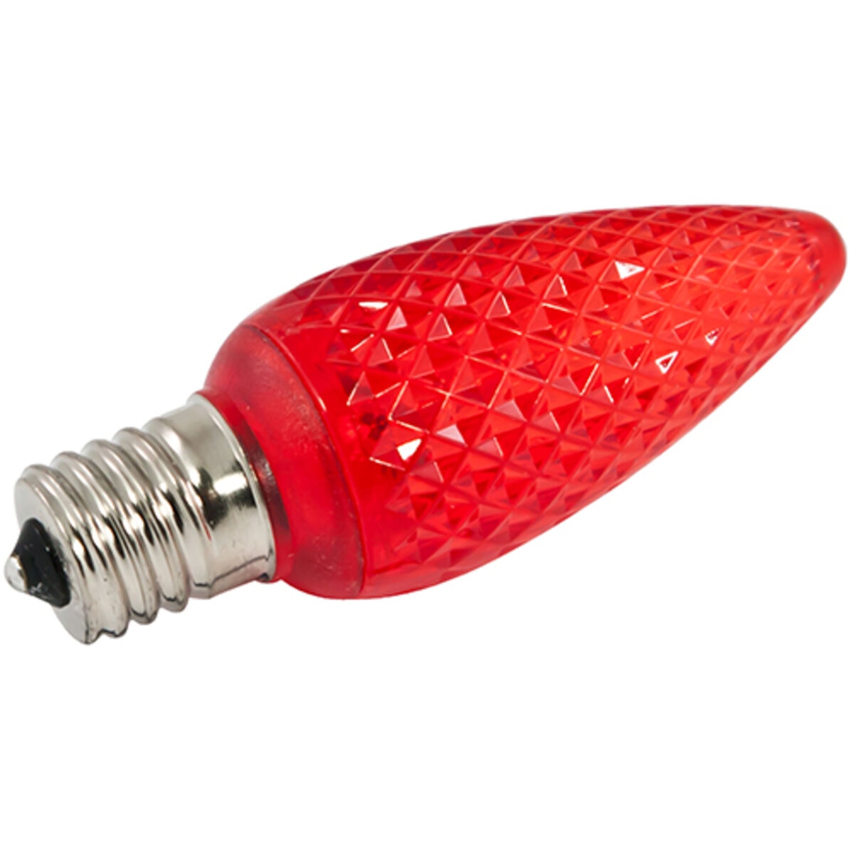 American Lighting LED C9 LED Dimmable E17 Base Faceted Red | SiteOne US