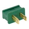 American Lighting Spt - 2 Male Plug Green w/ Slide on Backs
