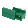 American Lighting Spt - 2 Male Plug Green w/ Slide on Backs