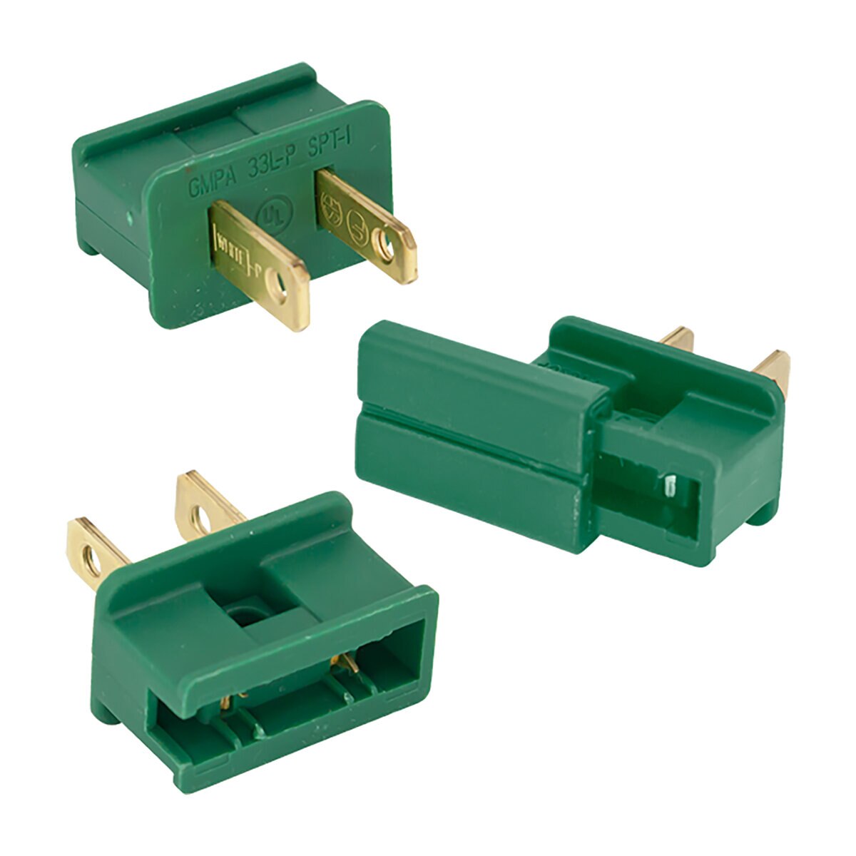 American Lighting Green Male Socket SPT-2 w/ Slide On Backs (Bag of 25 ...