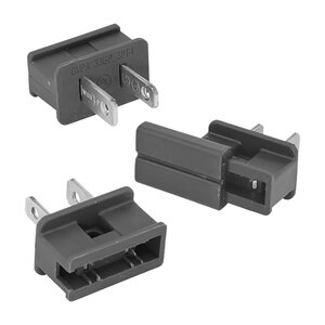 American Lighting Black SPT-2 Male Plug (Bag of 500)