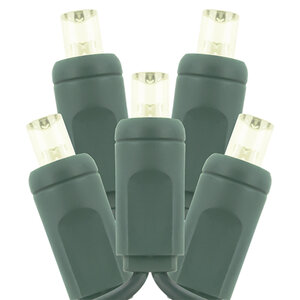 American Lighting Coaxial 5mm Light String 50 LED 4 in. Spacing 2700K 20AWG GR Coaxial End-End Connection