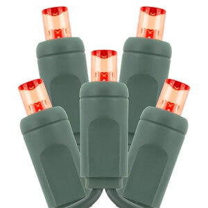 American Lighting Twinkle 5mm Red Gr Wire 50 Lights 4 in. Spacing 120V 4.8W Culus 210W Max Run 22Awg 17 ft.