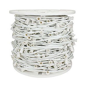 American Lighting C7 Stringer 6 in. Spacing 18 AWG SPT-2 White Wire 1000 ft. Spool