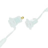 American Lighting Standard Grade 5mm Warm White 3000K LED Light String 70 LED 4 in. Spacing 120V 6.8W 22AWG White Wire Fused Stk Plug Female Socket UL