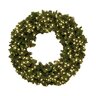 American Lighting LED Pre-Lit Wreath 48 in. Diameter 430 Tip 200 3000K LED 22AWG Wire 5 ft. Pwr w/ 2 Prong Fused Stk Plug