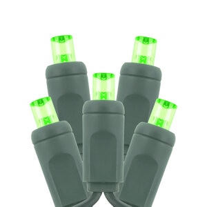 American Lighting Standard Grade 5mm LED Light String 50 LED 6 in. Spacing 120V 4.8W Green