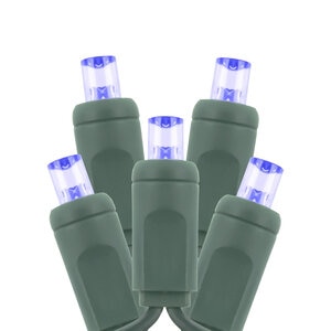 American Lighting Standard LED 5mm 50 Blue LEDs 6 in. Spacing Green 22AWG