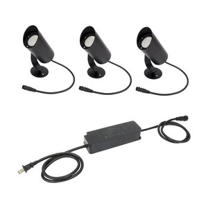 American Lighting Spektrum+ 10 Watt RGB + CCT Tunable LED Landscape Light 3 Kit 24V