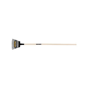 True Temper Superflex Shrub Rake 8 in. Wood Handle