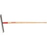Razor-Back Road/Stone Rake 14 Tine Forged Wood Handle