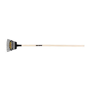 True Temper Poly Shrub Rake 8 in. 43 in. Wood Handle