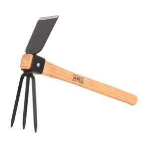Ames Hoe & Cultivator Combo w/ Wood Handle