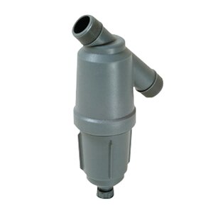 Amiad Tagline Filter In-Line/WYE 1-1/2 in. MIPT Plastic Black 30 Mesh with Stainless Steel Screen and Flush Valve