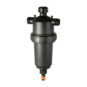 Amiad Ball Valve Filter Composite 154 GPM 200 Mesh 80 Micron 2 in. w/ Molded Stainless Steel Screen, Ball Valve 