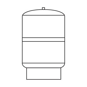 Amtrol Water Pro Pressure Tank Steel Gray 20 gal.