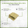 An-Wil Burlap Sheets Natural 80in. X 80in.