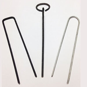 An-Wil 12 in. Sod Staple 8Ga Round Top