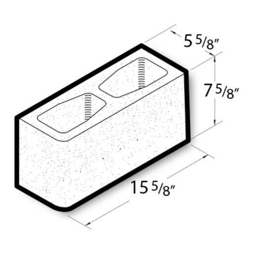 Angelus Standard Block Normal Weight Pink 6 in. x 8 in. x 16 in. (120 ...